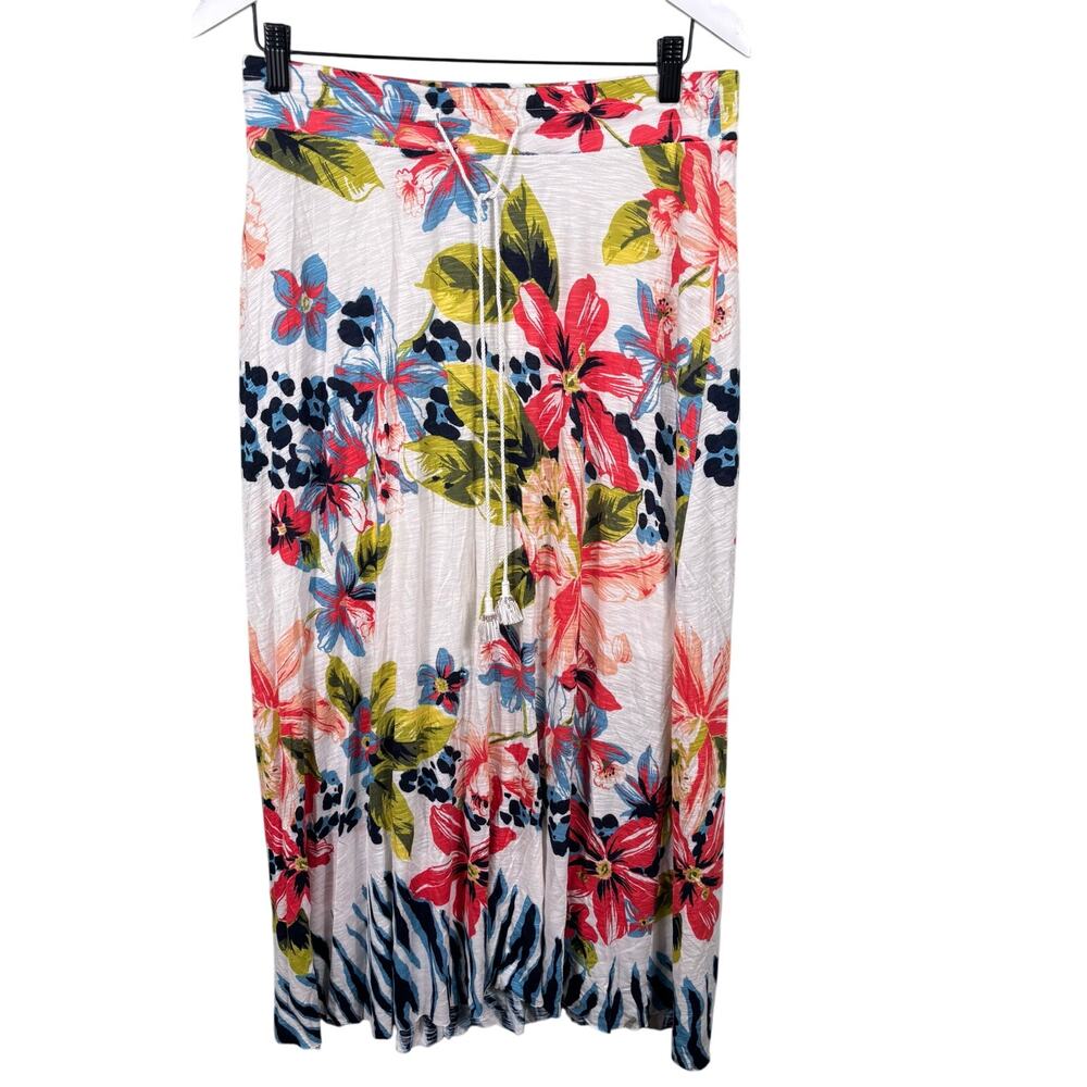 Tommy Bahama Women's Small  Colorful Floral Drawstring Hawaiian Maxi‎ Skirt